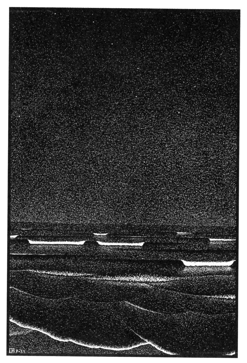 Starlit night over the sea