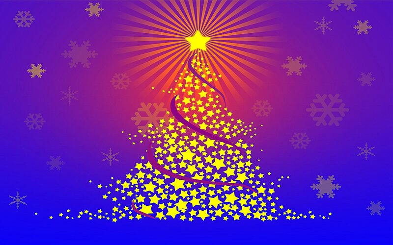 Starry Christmas tree