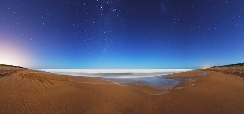 Starry Night Beach — Blue