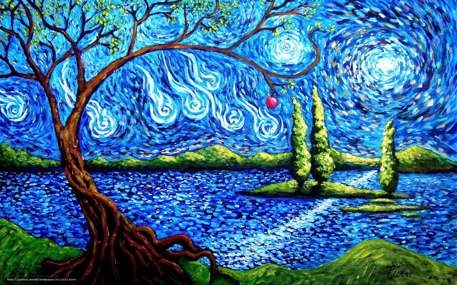 Starry Night by the Lake
