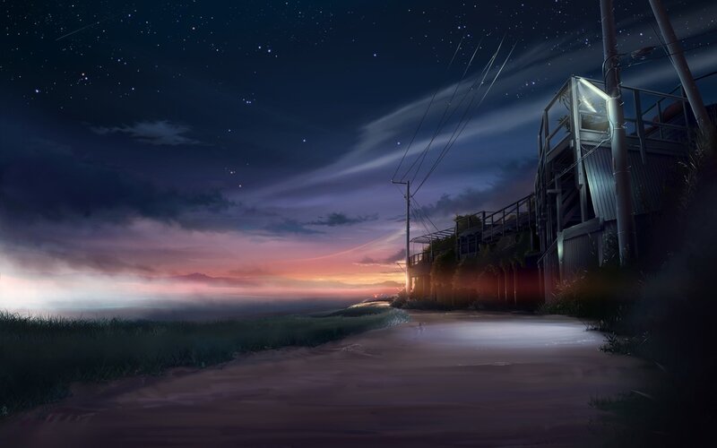 Starry night by the sea