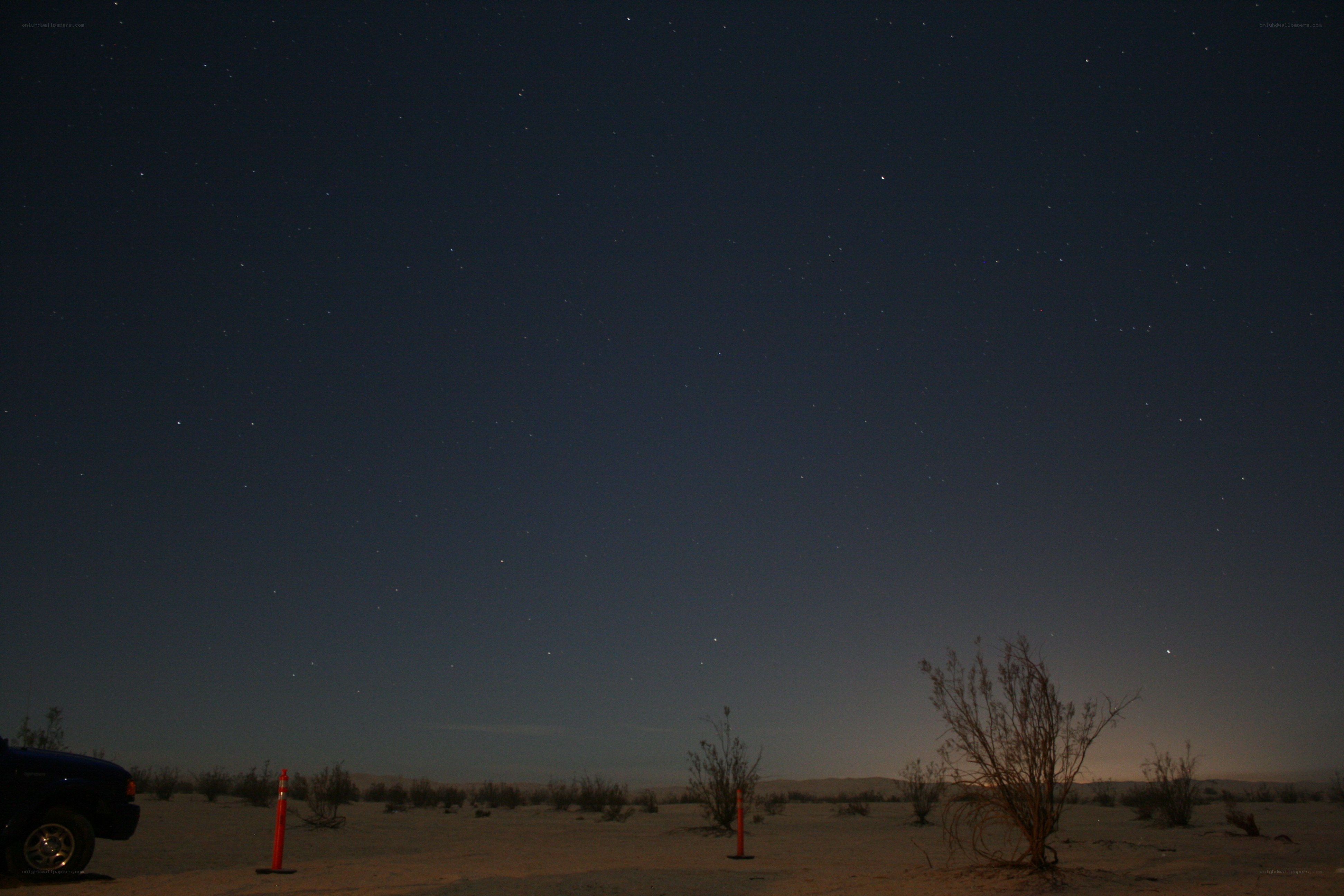 Starry night in the desert