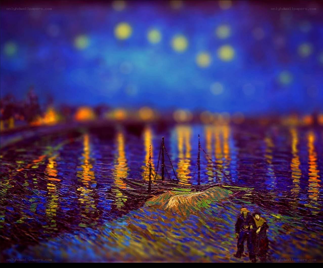 Starry Night over water