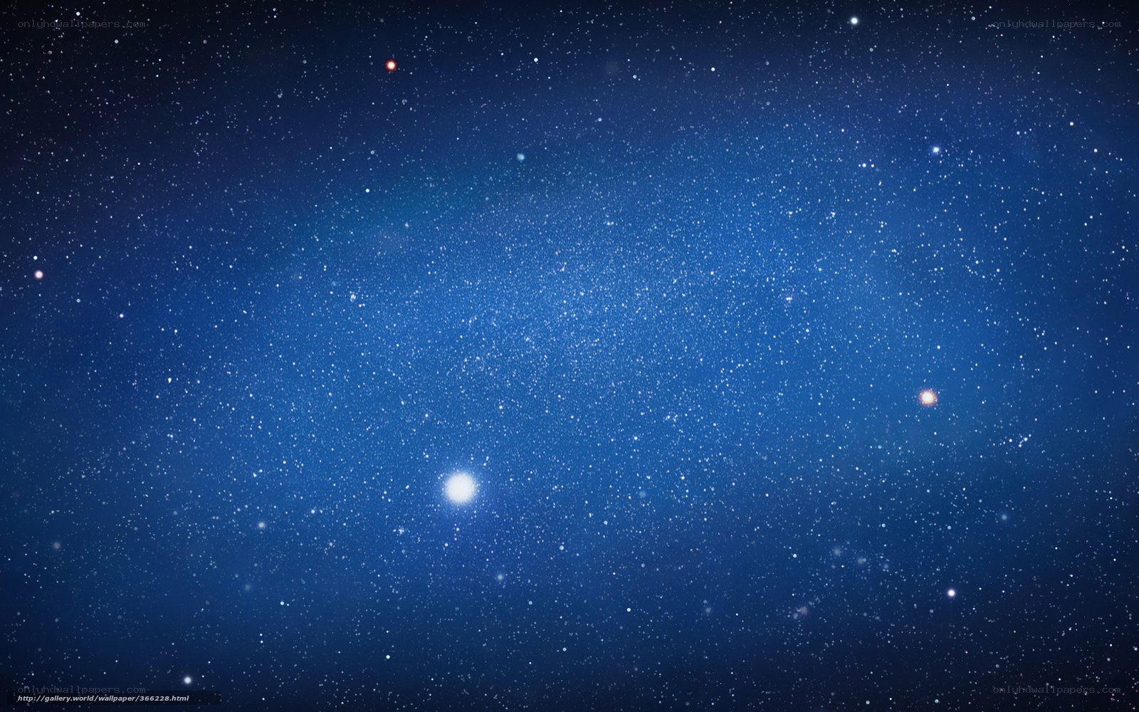 Starry night sky