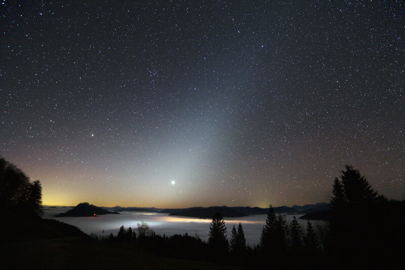 Starry Night Sky — Black, Serene, Photograph, Stars