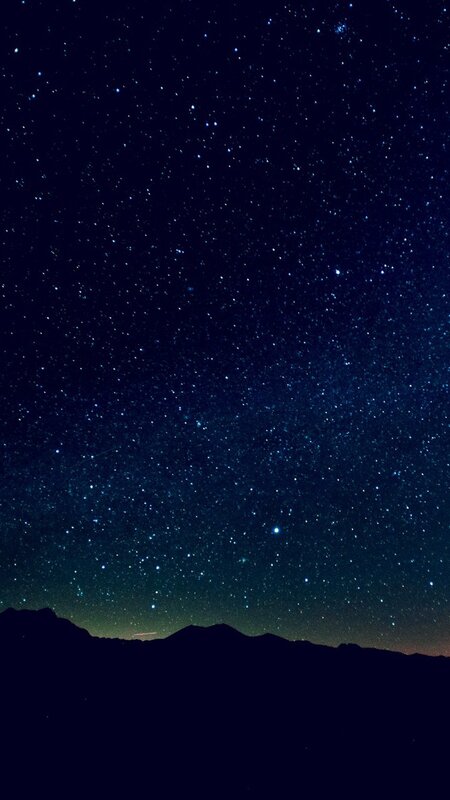 Starry Night Sky — Dark Blue