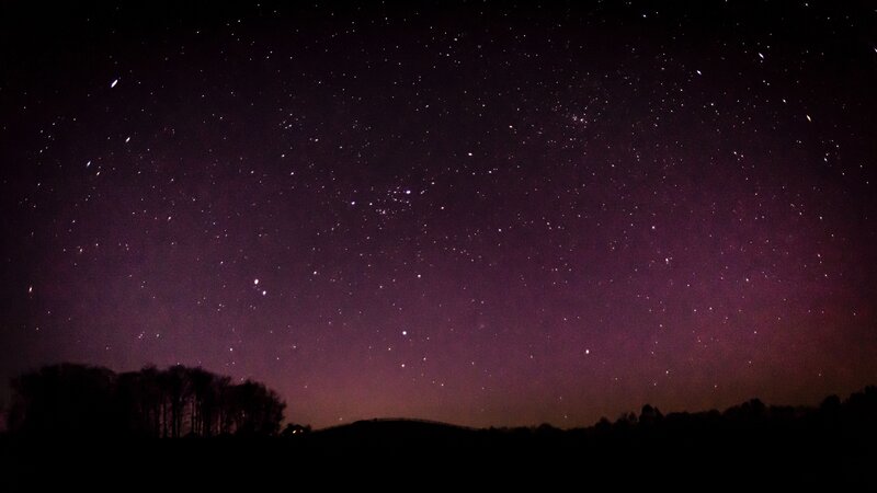 Starry Night Sky — Purple, Serene
