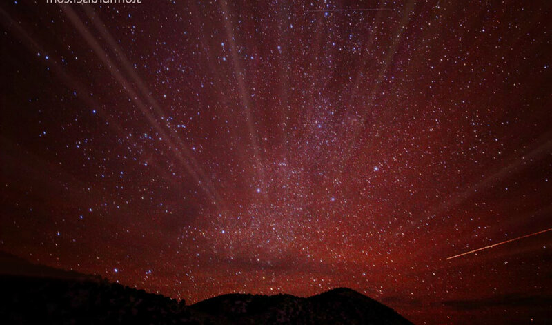 Starry Night Sky — Red