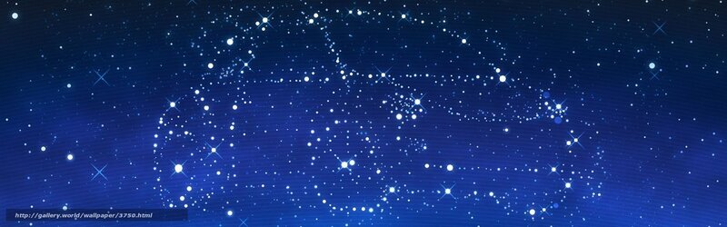 Starry night sky with constellations