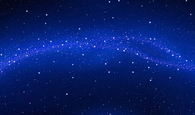 starry night sky with galaxy
