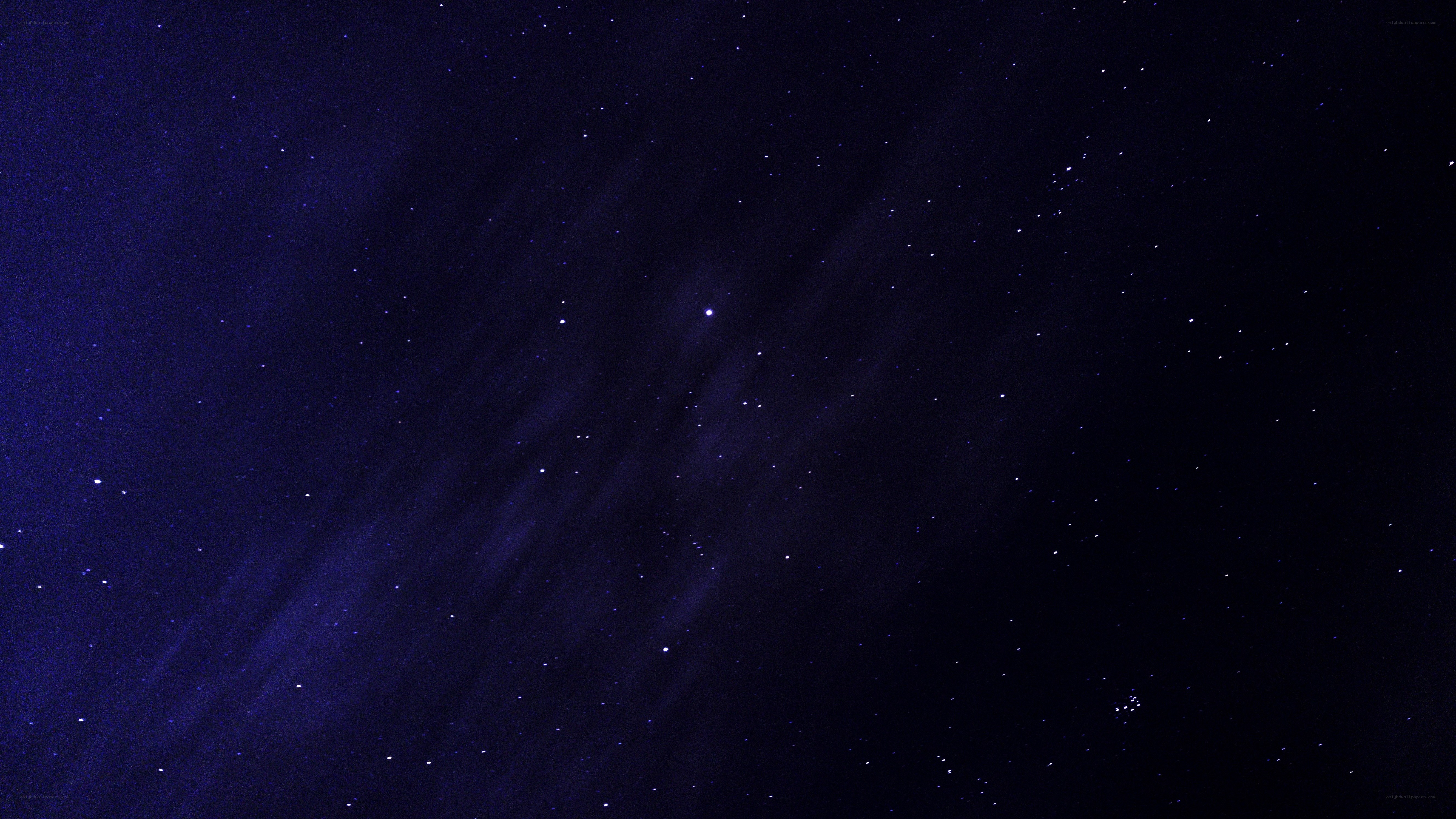 Starry night sky with nebula