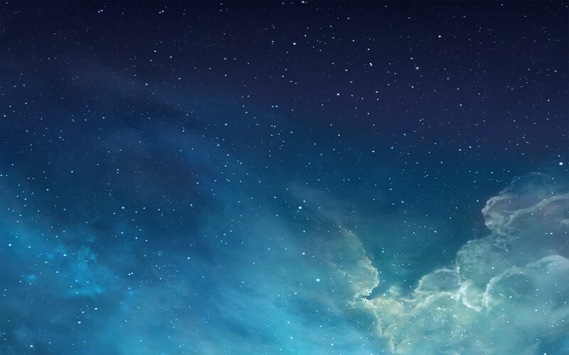 Starry night with nebula