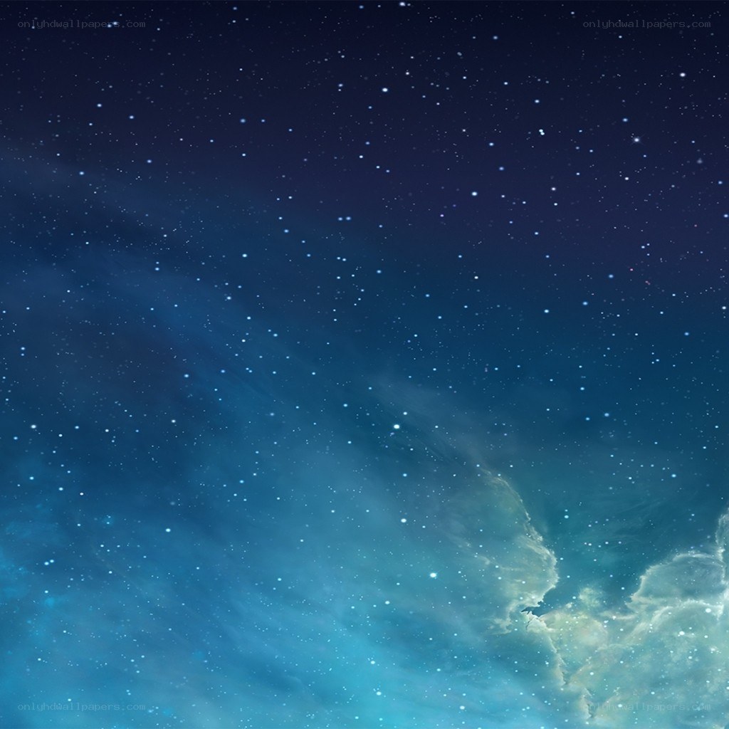 starry night with nebula