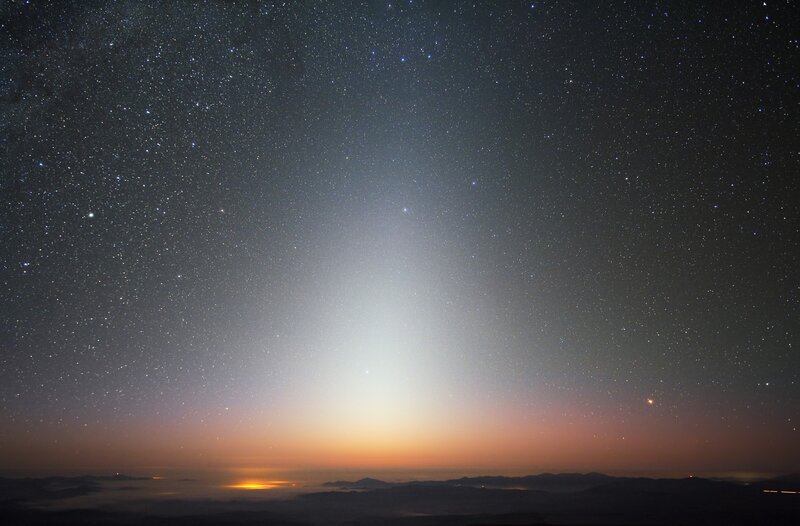 Starry Sky over Mountains — Black, Serene, Night