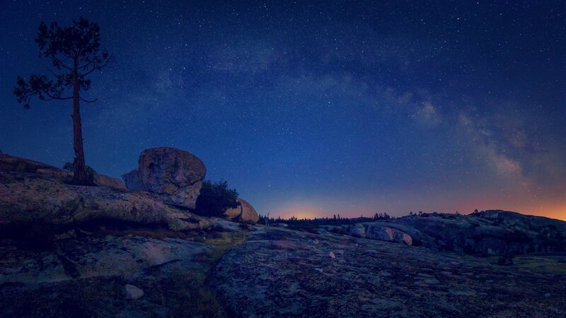 Starry Sky over Rocks