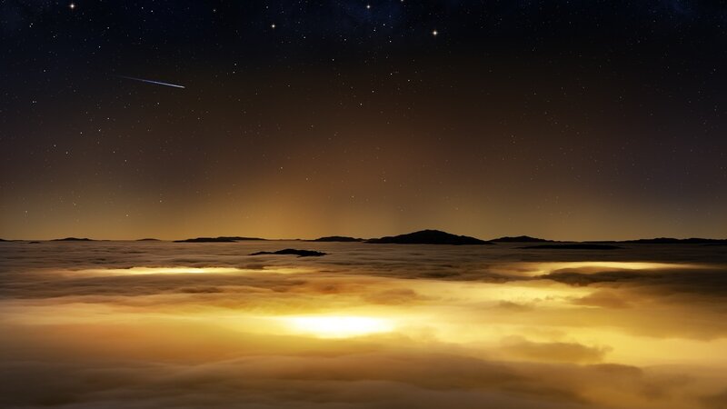 Stars above the clouds