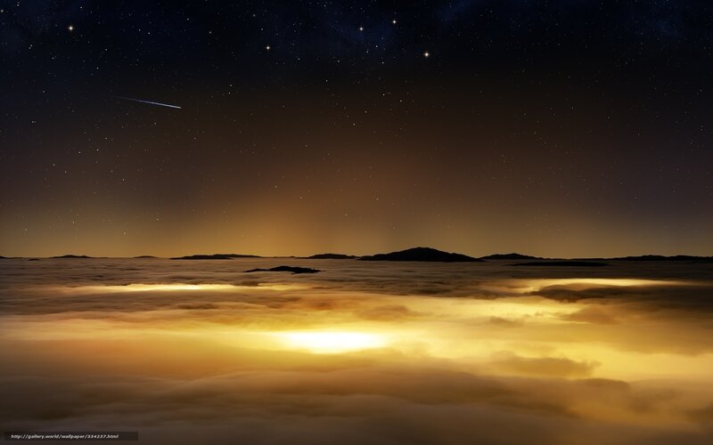 Stars above the clouds