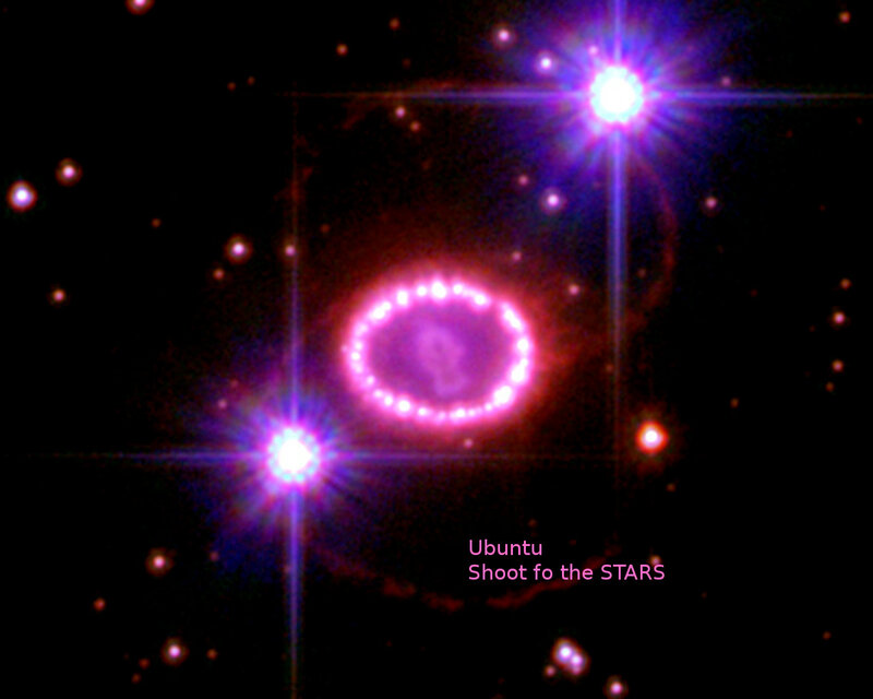 Stars and a ring nebula