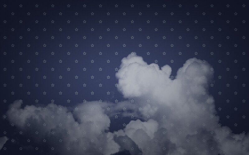 Stars and clouds pattern