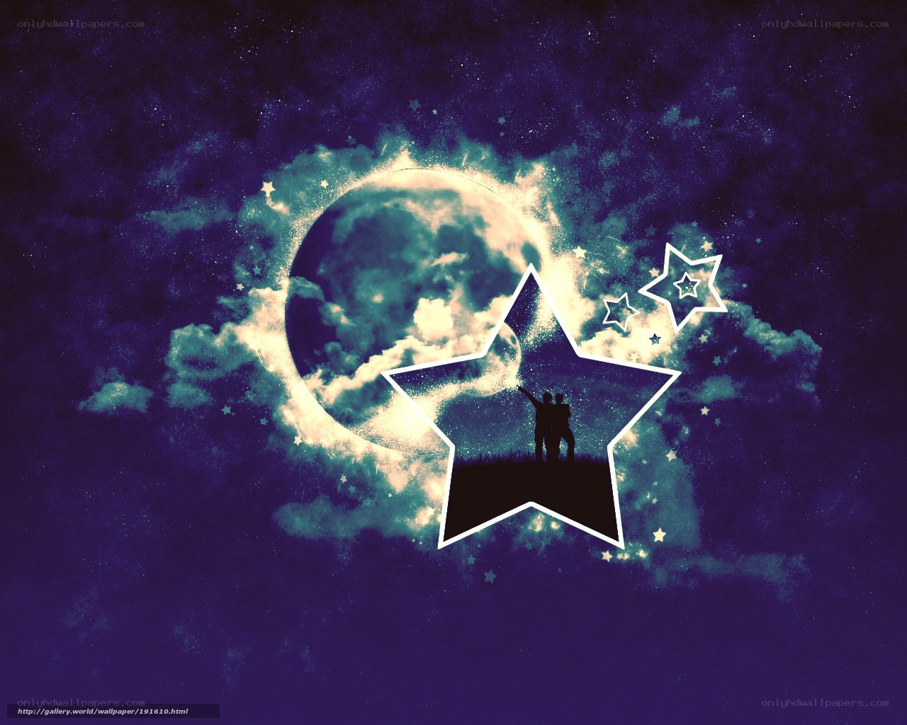 stars and moon couple