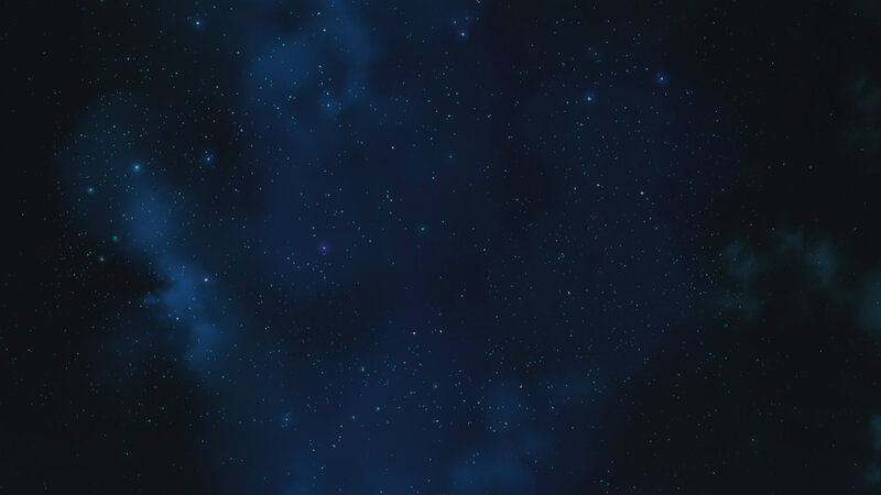 Stars and Nebula in Space — Blue