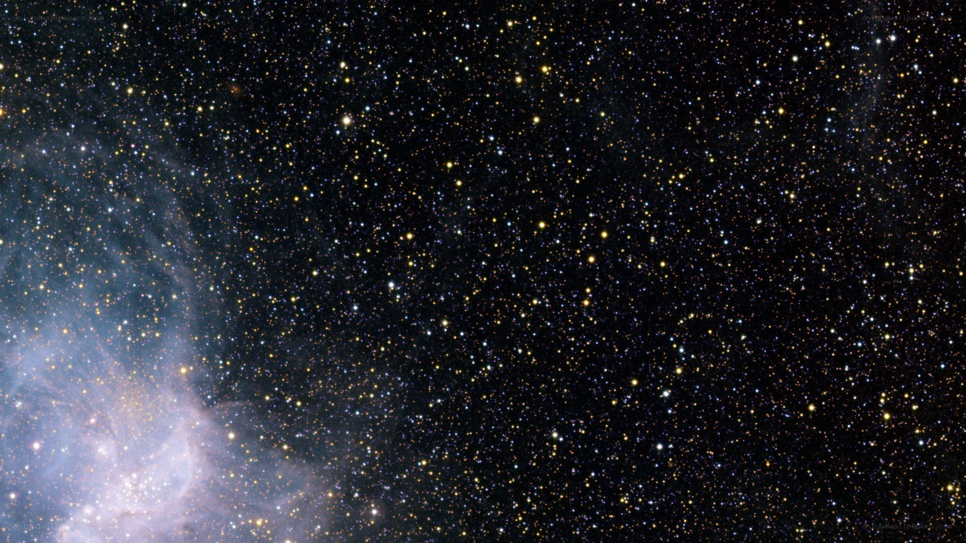 stars and nebula in space