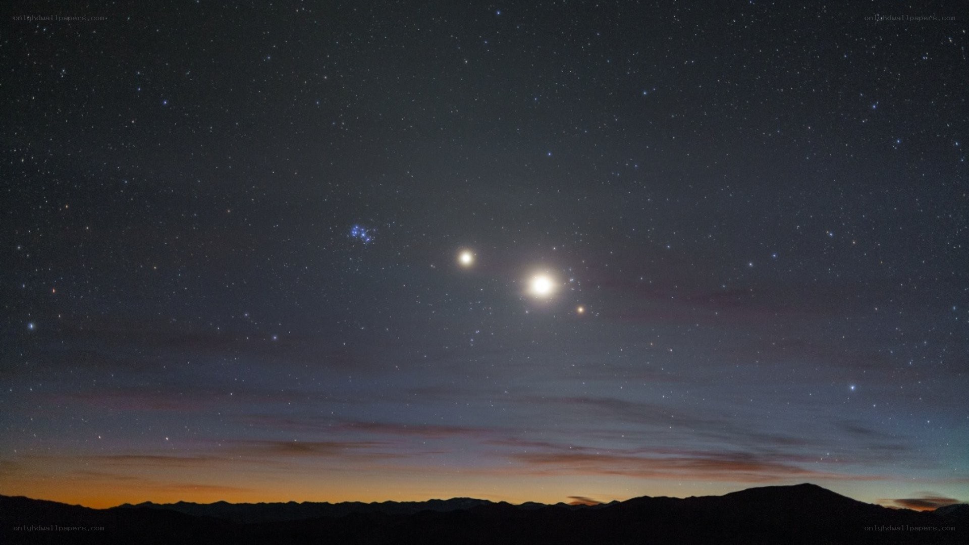 Stars and planets at dusk