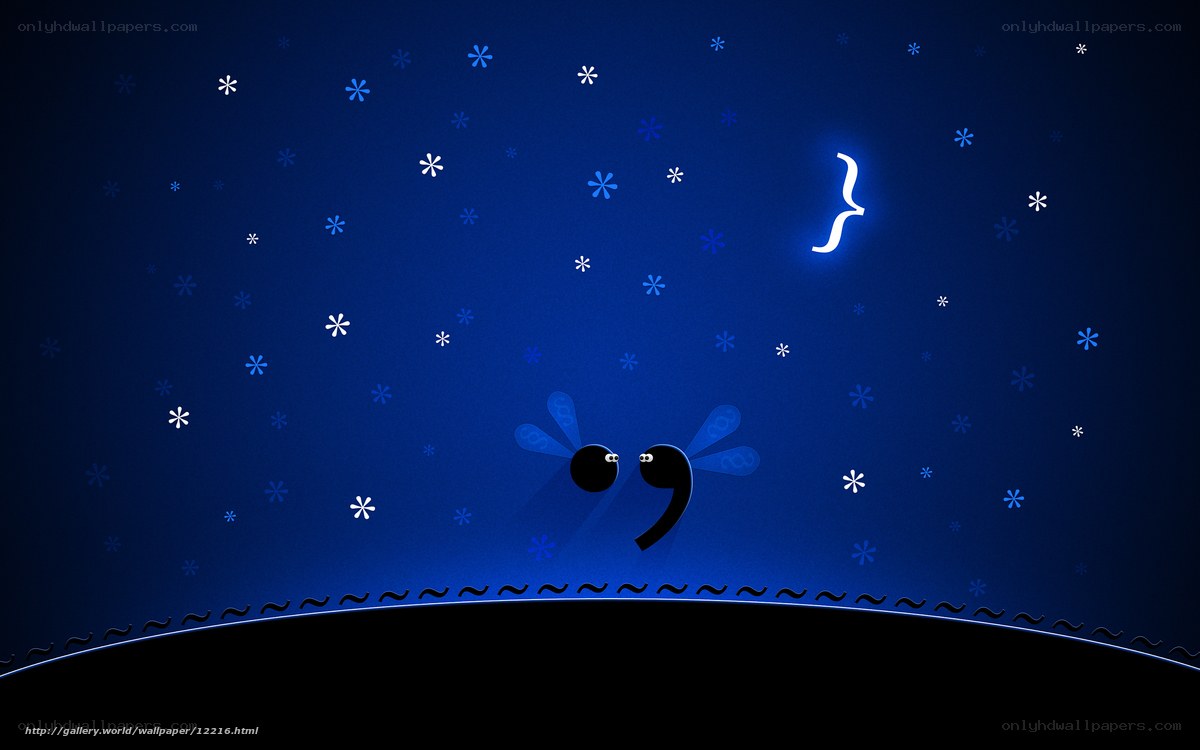 Stars and punctuation characters