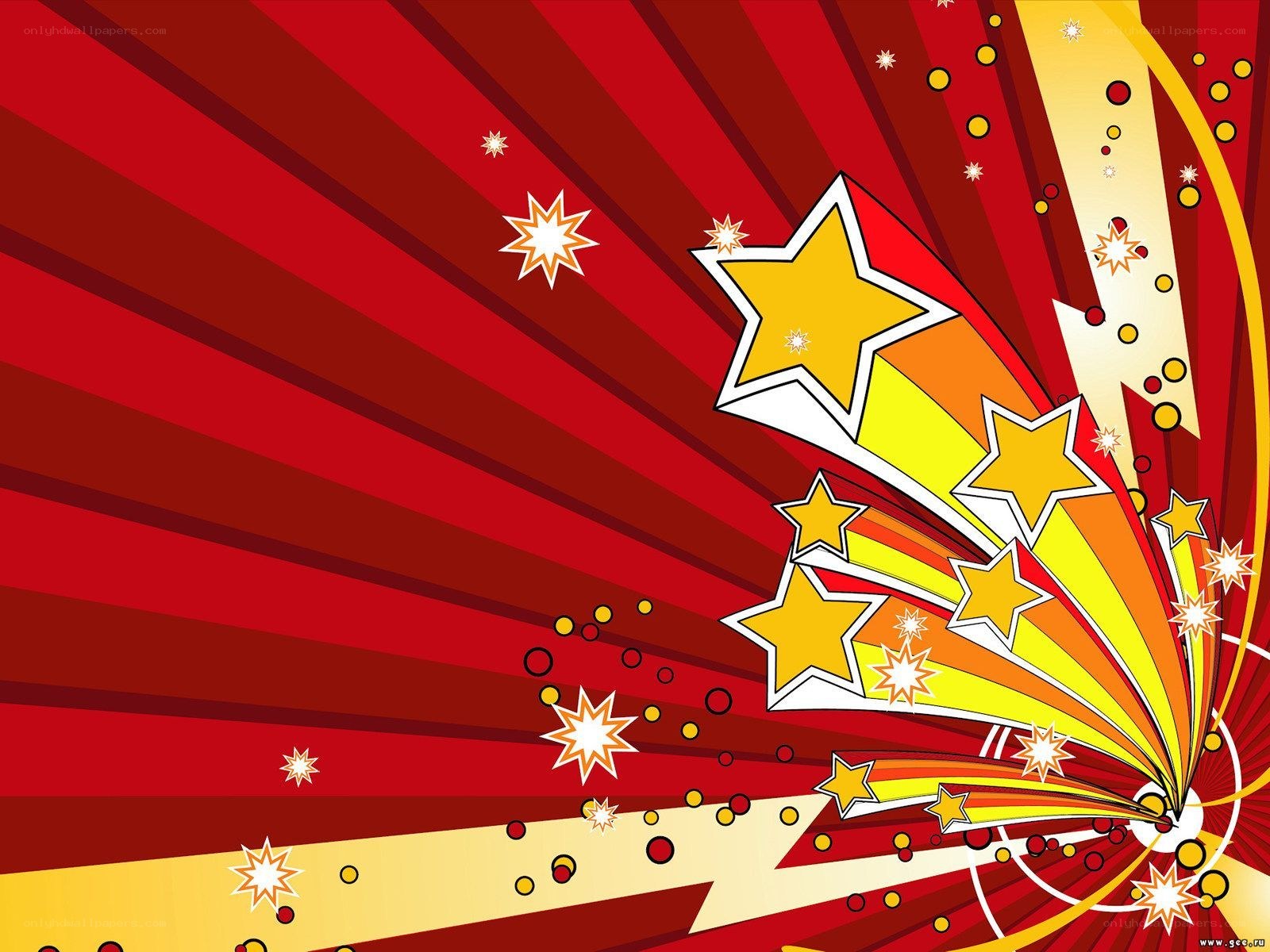Stars and rays background