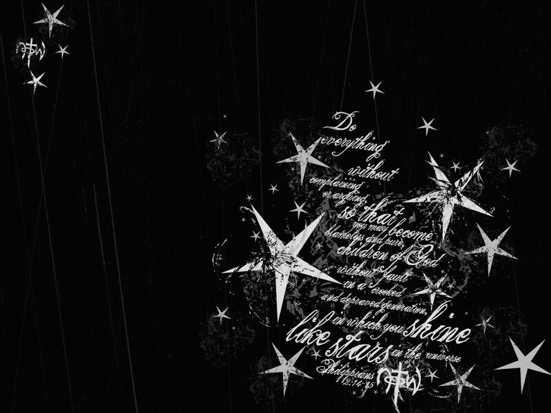 Stars and scripture quote