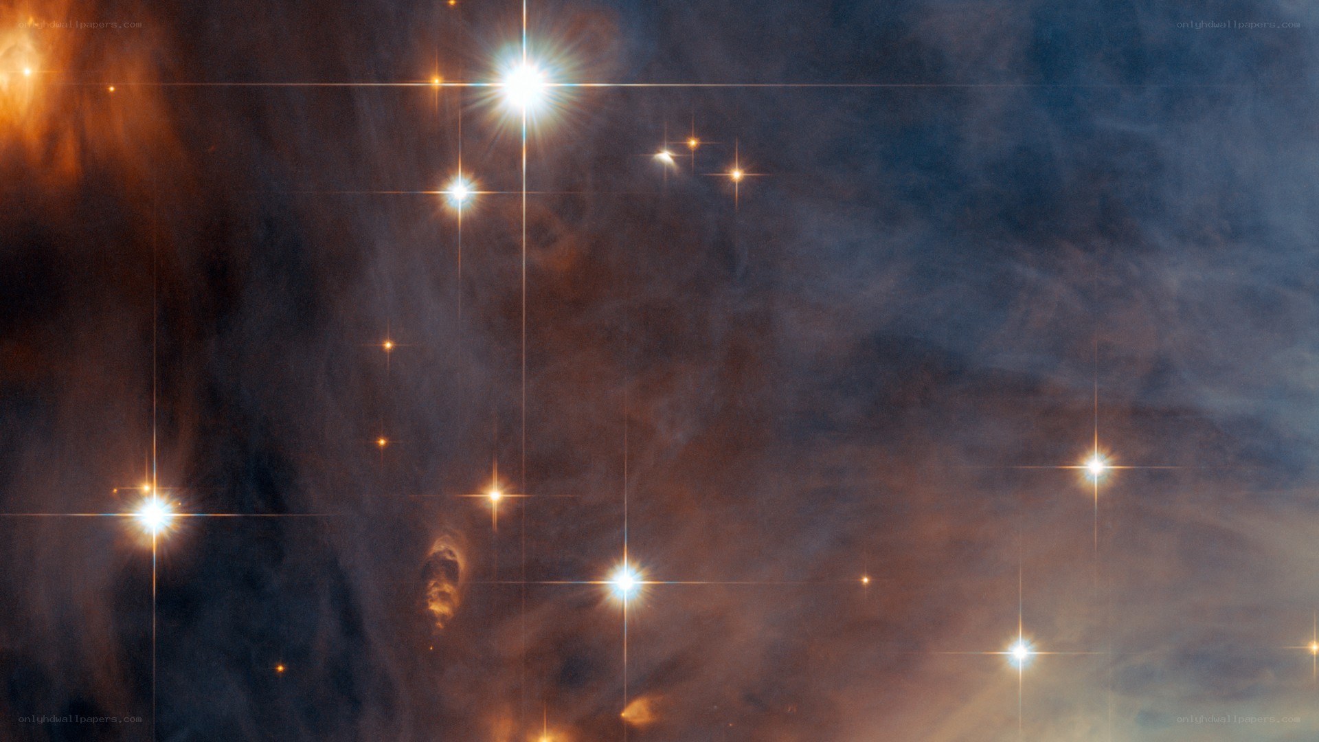 Stars in a nebula