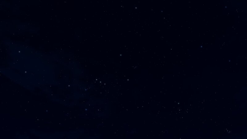Stars in Night Sky — Black, Serene, Digital Art