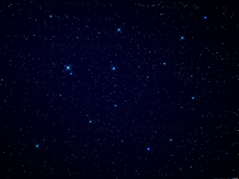 Stars in Night Sky — Blue, Serene, Photograph, Night Sky, Black, Pokgraphics