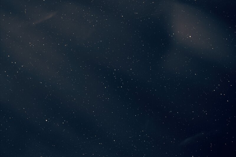 Stars in Night Sky — Dark Blue, Serene