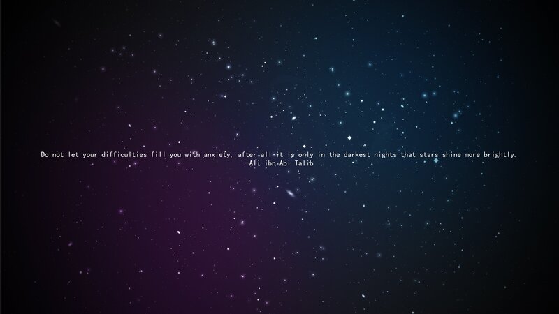 Stars in Night Sky — Purple, Serene