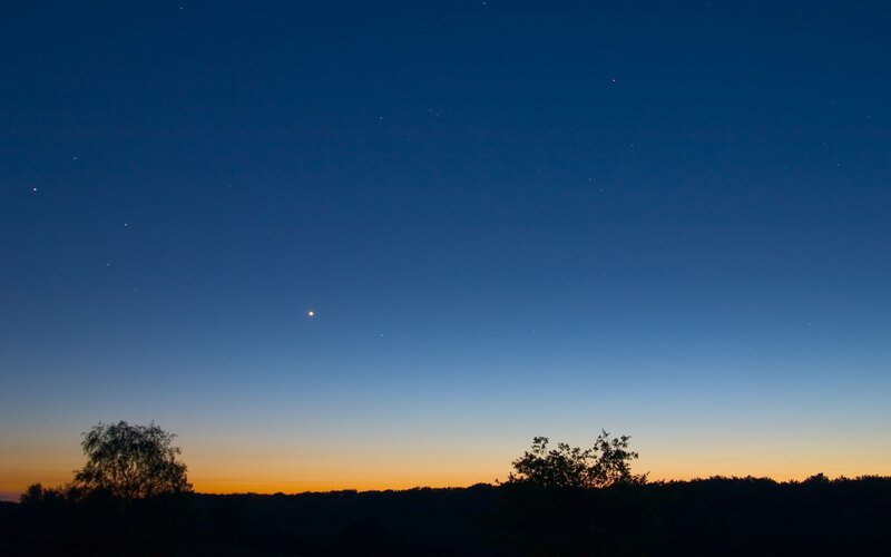Stars in Twilight Sky