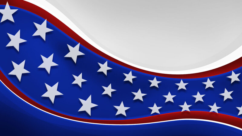 Stars on Blue Background — Patriotic