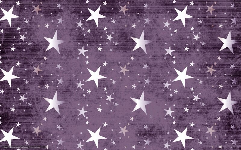 Stars on Purple Background — Calm, Night, Digital Art