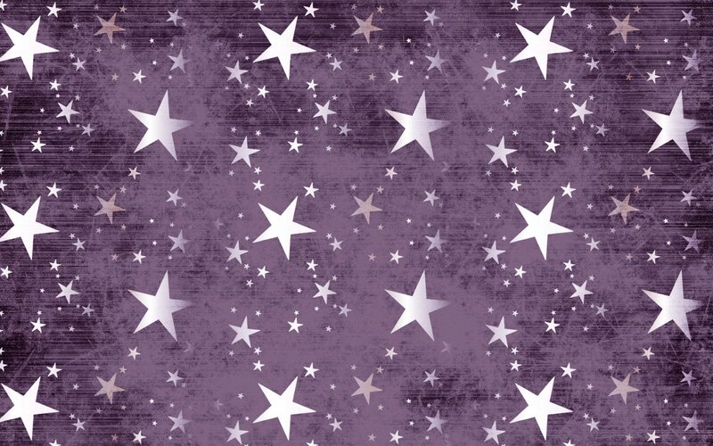 Stars on Purple Background — Calm, Night, Illustration
