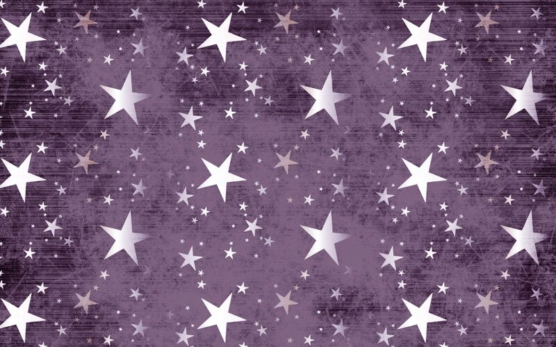 Stars on Purple Background