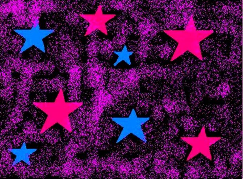 Stars on Purple Background — Vibrant