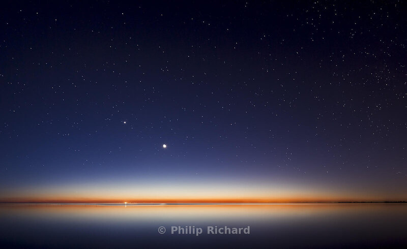 Stars over Calm Water