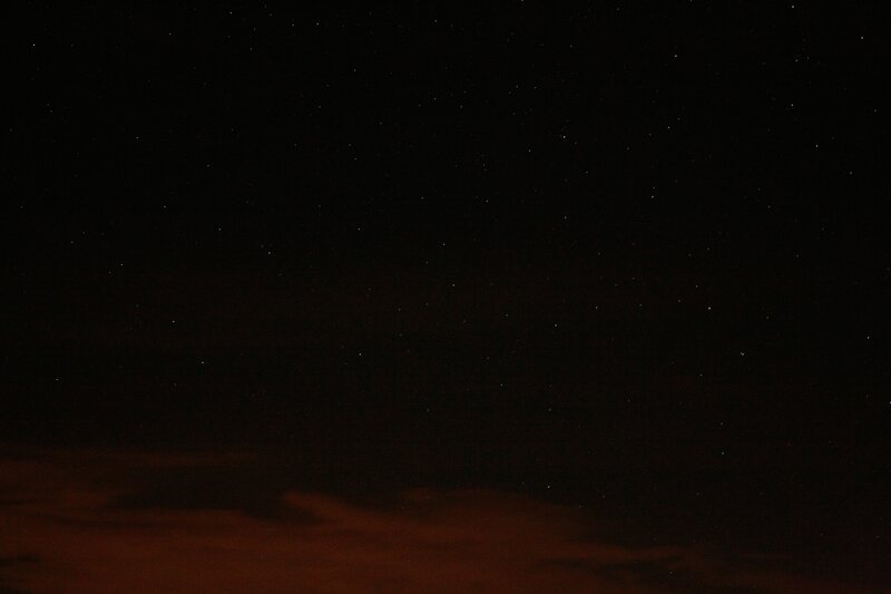 Stars over dark sky