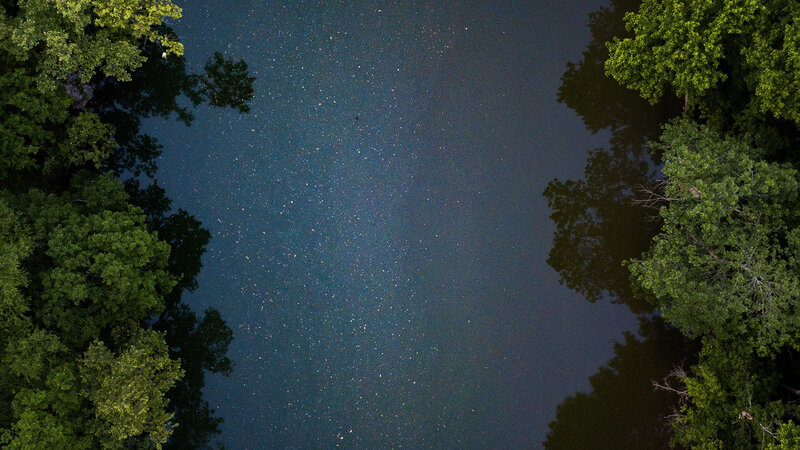 Stars Reflected in Water