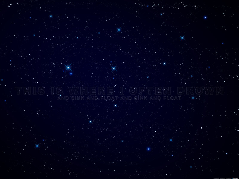 Stars with text overlay