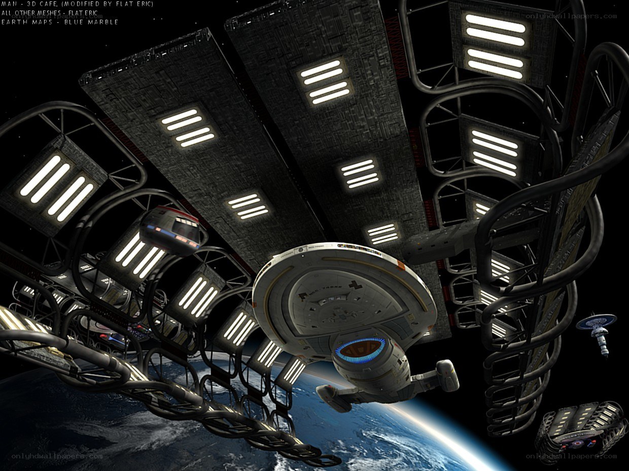Starship at space station