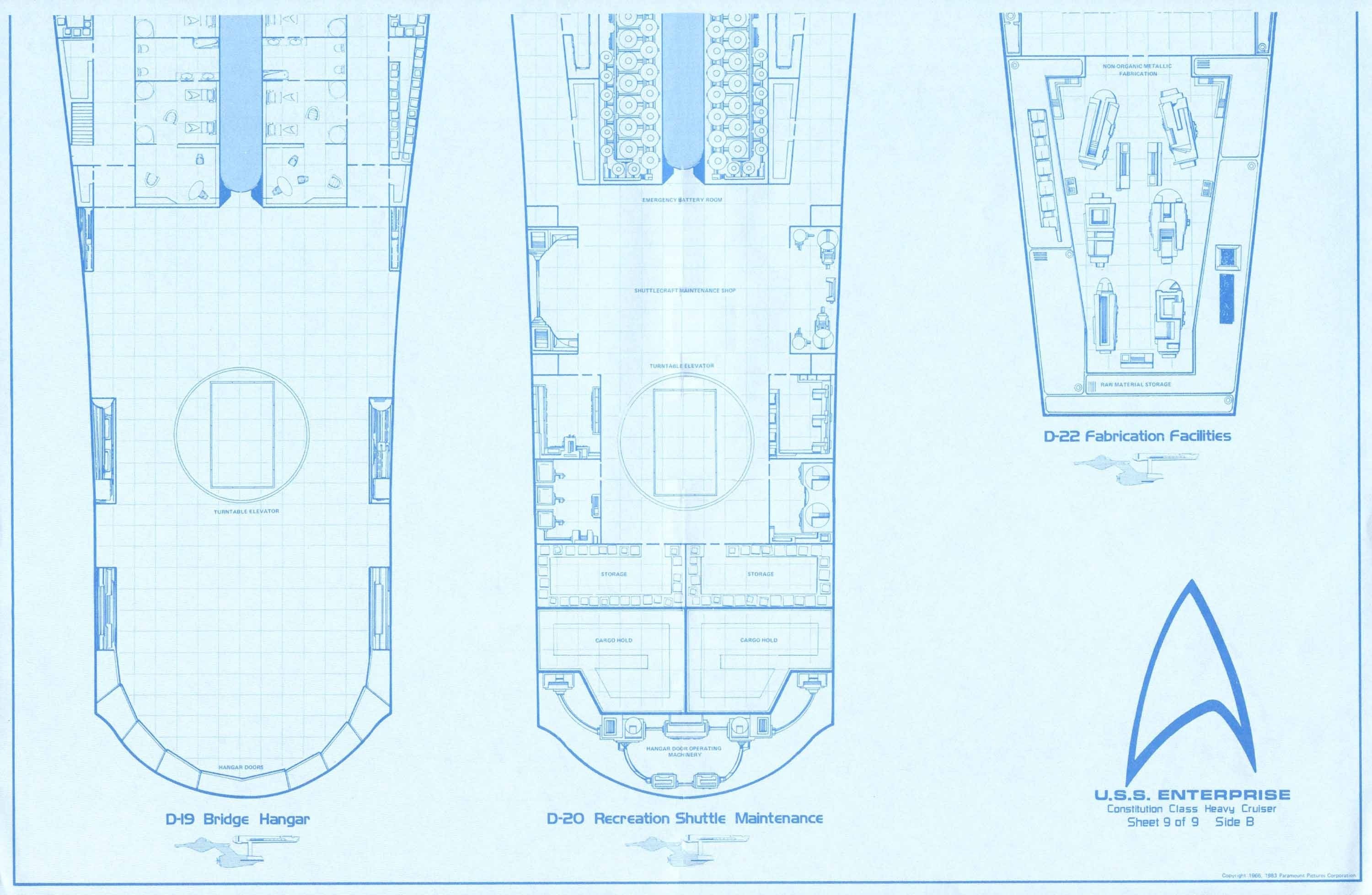Starship blueprints