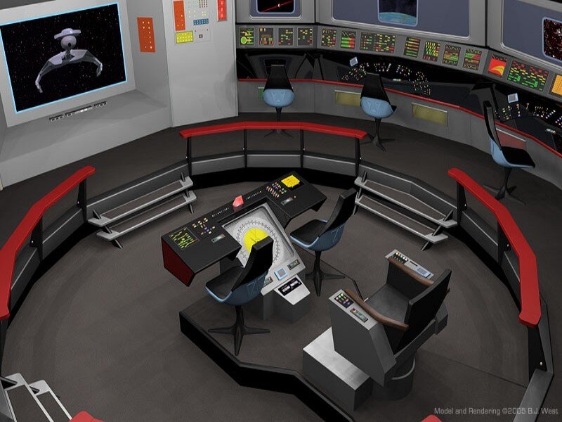 Starship Bridge Control Room