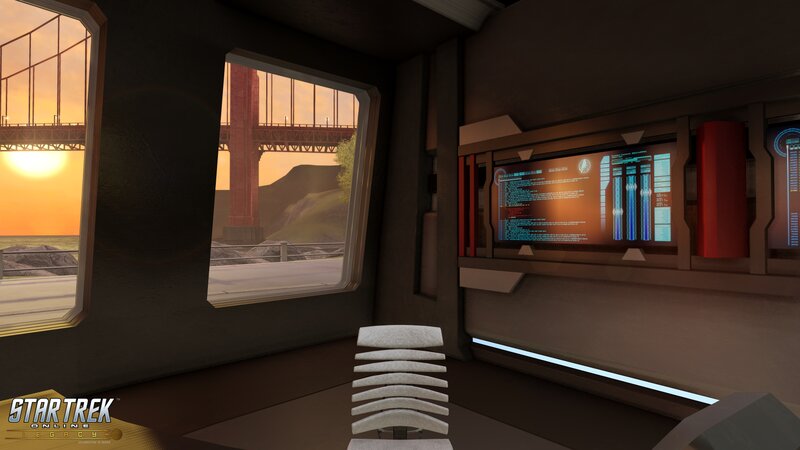 Starship Bridge Interior — Brown, Serene