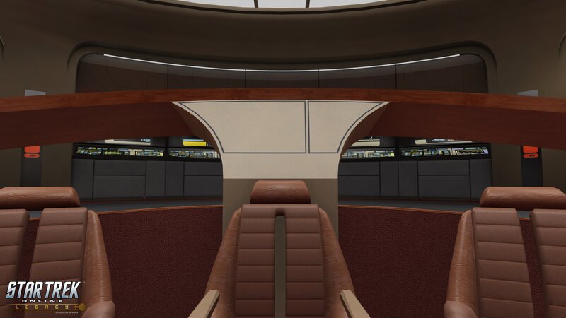 Starship Bridge Interior — Brown